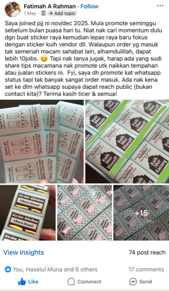 Order sebenar pelajar
