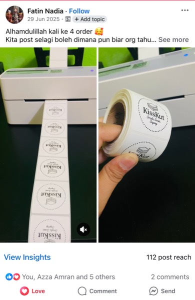 Order sebenar pelajar